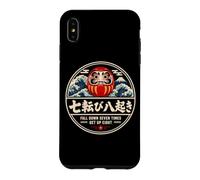 Custodia per iPhone XS Max Daruma Doll Cadere Sette Volte Alzarsi Otto Giapponese Fan