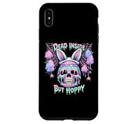 Custodia per iPhone XS Max Dead Inside But Hoppy Skull Bunny Pastel Goth Easter