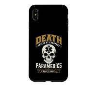Custodia per iPhone XS Max Death Smiles Paramedic EMS Dark Humor Primo soccorritore