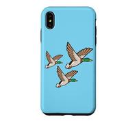 Custodia per iPhone XS Max Decorazione da parete retrò kitsch Three Flying Ducks 3 Mallards