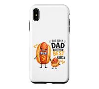 Custodia per iPhone XS Max Design con hot dog e mini hot dog con scritta "Greatest Father"