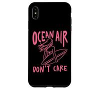 Custodia per iPhone XS Max Design estivo Ocean Air Don't Care Surfer Girl