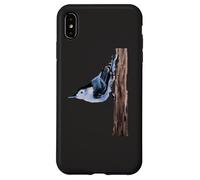 Custodia per iPhone XS Max Design uccellino picchio muratore dal petto bianco