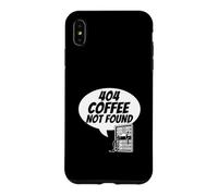 Custodia per iPhone XS Max Developer Sysadmin Tech 404 Coffee Not Found Error
