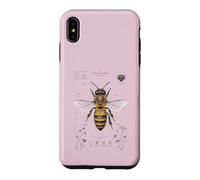Custodia per iPhone XS Max Diagramma di guida vintage del campo dell'anatomia delle api del