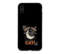 Custodia per iPhone XS Max Dimentica le caramelle Dammi un gatto Moon Ghost Halloween