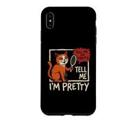 Custodia per iPhone XS Max Dimmi che sono abbastanza selvaggio gatto Bootleg Meme Umorismo