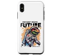 Custodia per iPhone XS Max Dino Astronaut Ancient Rex Future Fusion Art Space Explorer