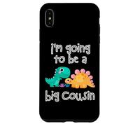 Custodia per iPhone XS Max Dinosaur Lovers I'm Going To Be A Big Cousin Crew Ragazze Ragazzi