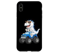 Custodia per iPhone XS Max Dinosauro di calcio Monster Truck Graphic per ragazzi