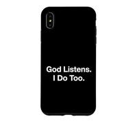 Custodia per iPhone XS Max Dio ascolta I Do Too Christian Preghiera Credente