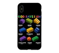 Custodia per iPhone XS Max Dio dice che sono cristiano Block Building Toy Master Builder
