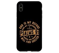 Custodia per iPhone XS Max Dio è il mio rifugio sotto le sue ali Trovo Salmi rifugio 91