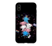 Custodia per iPhone XS Max Diritti Delle Persone Transgender Axolotl Queer Kawaii Lgbtq