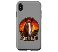 Custodia per iPhone XS Max Diritto alla festa Cavallo, Corsa di cavalli, Santa Anita, Del Mar