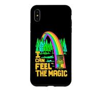 Custodia per iPhone XS Max Disco Giocatore di Golf Divertente Arcobaleno Ace I Can Feel The Magic
