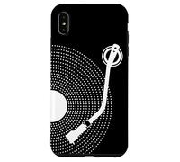 Custodia per iPhone XS Max Disco in vinile divertente, design retrò, platino DJ, pop