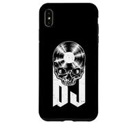 Custodia per iPhone XS Max Disco in vinile per DJ Disc Jockey Music Lover Gothic Skull LP
