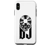 Custodia per iPhone XS Max Disco in vinile per DJ Disc Jockey Music Lover Gothic Skull LP