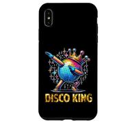 Custodia per iPhone XS Max Disco King Costume 70s Dance Parties LED Disco Light Dabbing