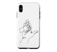Custodia per iPhone XS Max Disegno a una linea: mani che raccontano storie