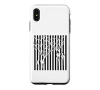 Custodia per iPhone XS Max Disegno episodico di arte mistica delle strisce dei cervi