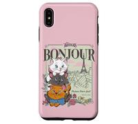 Custodia per iPhone XS Max Disney The Aristocats Marie Toulouse & Berlioz Bonjour