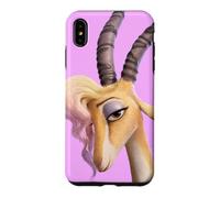 Custodia per iPhone XS Max Disney Zootopia 2 Gazelle Pop Star Big Face Purple-Pink