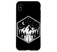 Custodia per iPhone XS Max Distintivo di montagna Notte Sentieri Escursionismo