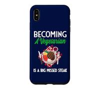 Custodia per iPhone XS Max Diventare vegetariano è una bistecca mancata