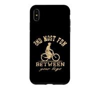 Custodia per iPhone XS Max Divertente 2 ° più divertente tra le gambe bicicletta vintage