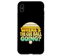 Custodia per iPhone XS Max Divertente biliardo Snooker Break Where's The Cue Ball