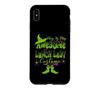 Custodia per iPhone XS Max Divertente costume da donna con scritta "This is my awesome lunch lady"