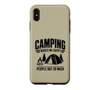Custodia per iPhone XS Max Divertente design "Camping Makes Me Happy People Not So Much"