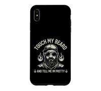 Custodia per iPhone XS Max Divertente detto: toccami la barba e dimmi che sono carina