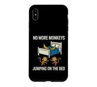 Custodia per iPhone XS Max Divertente dicendo più scimmie che saltano il letto