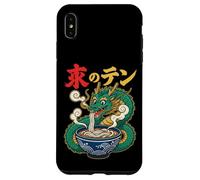 Custodia per iPhone XS Max Divertente drago che mangia ramen udon noodles anime