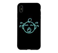 Custodia per iPhone XS Max DIVERTENTE E CARINO CRY BABY - PROGETTATO BAMBINO BLU CHE