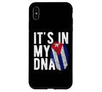 Custodia per iPhone XS Max Divertente è nel mio DNA Cuba bandiera impronta digitale