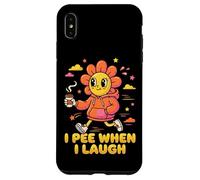 Custodia per iPhone XS Max Divertente girasole retrò che faccio pipì quando rido Amante