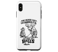 Custodia per iPhone XS Max Divertente Golf Moose The Older I Get Humor Joke