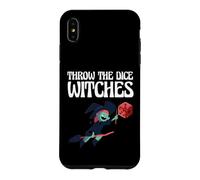 Custodia per iPhone XS Max Divertente Halloween Strega Da Tavolo Gamer Lancia Le Streghe Dado