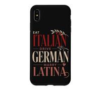 Custodia per iPhone XS Max Divertente italiano tedesco latina relazione dicendo romanticismo