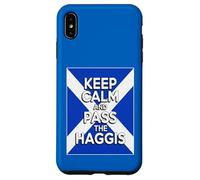 Custodia per iPhone XS Max Divertente Keep Calm And Passa gli Haggis
