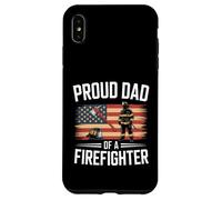 Custodia per iPhone XS Max Divertente orgoglioso papà di un pompiere dicendo eroe