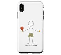 Custodia per iPhone XS Max Divertente Padel Guy Ragazzi Padel Player