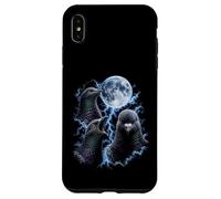 Custodia per iPhone XS Max Divertente Pigeon Moon Strano Meme maledetto Stupido Piccioni