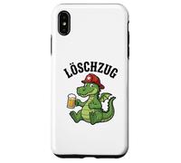 Custodia per iPhone XS Max Divertente Pompiere Drago Amante della birra autopompa