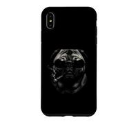 Custodia per iPhone XS Max Divertente Pug Indossare Occhiali Da Sole Boss Cane Canino Fumare un Sigaro