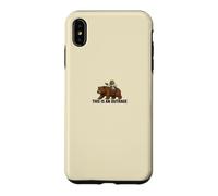 Custodia per iPhone XS Max Divertente rana che cavalca l'orso questo è un meme indignazione